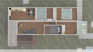 Container homes triple unit